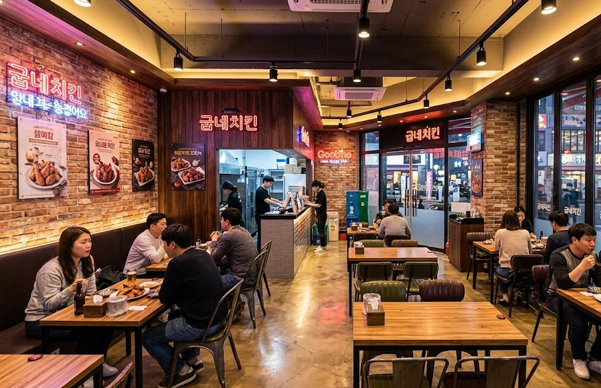 오피스 밀집 경기 성남시 치킨점 가맹 양도 · 권리금 협의 가능 사진 1