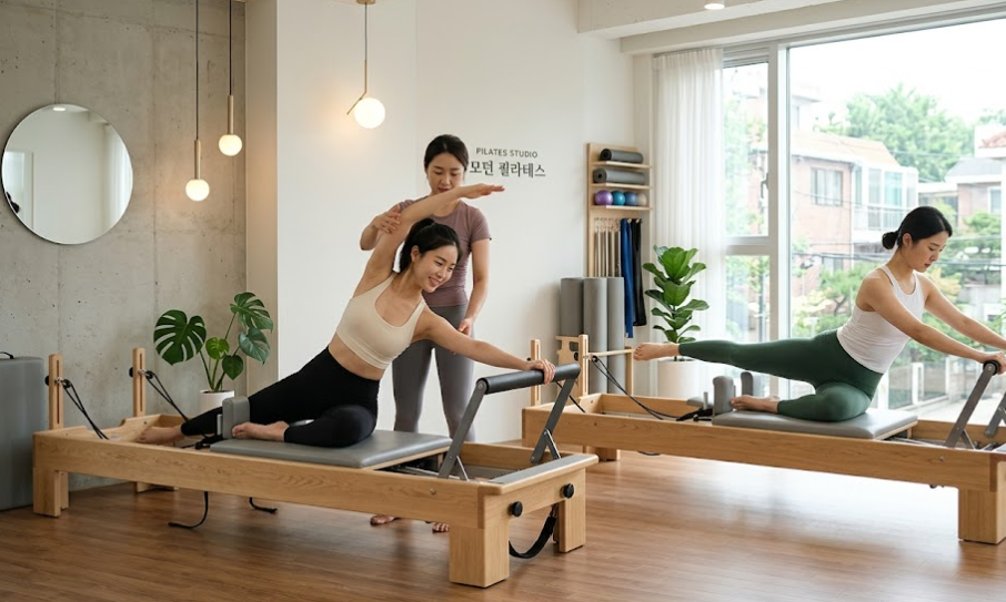 대형마트 인근 경기 군포시 필라테스 가맹 양도 · 교육·물류 지원 완비 사진 1